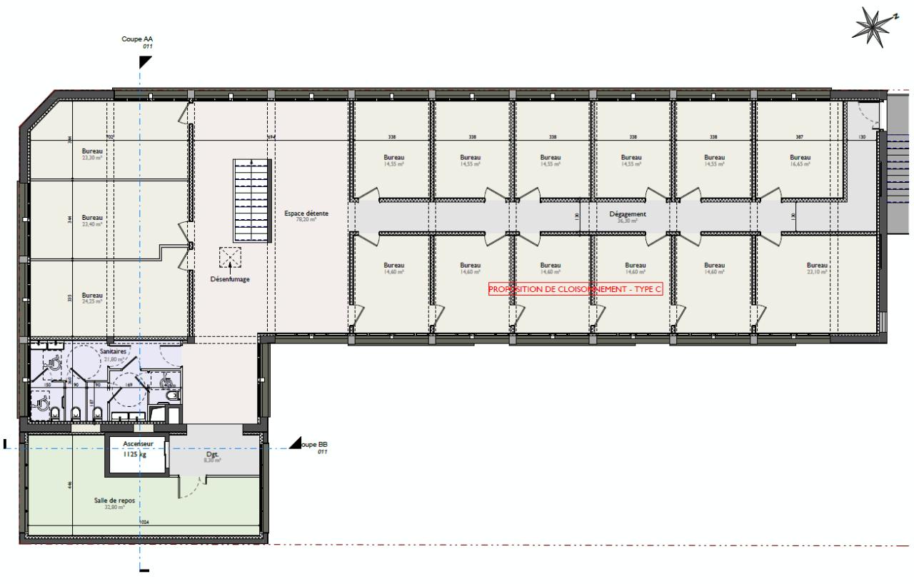 Bureau Rouen 1350m² Location bureau Rouen Seine-Maritime OLBUR2531923 5